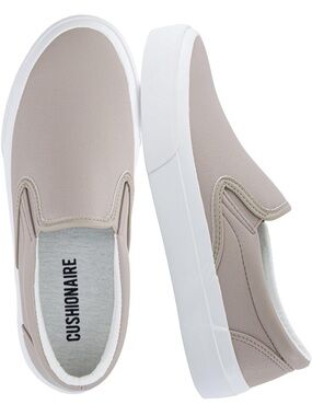 NWT Cushionaire Ferris Fashion Slip-On Casual Sneakers in Natural Women’s Sz 7